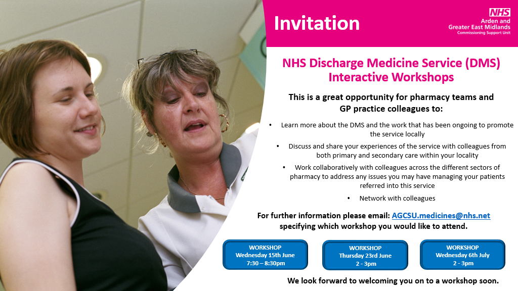 Discharge Medicines Service Engagement Events